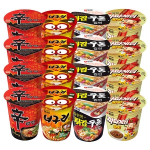 농심  컵라면 소컵 4종