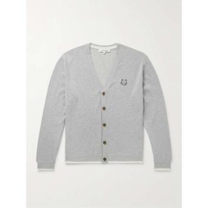 메종키츠네 MM00502KT1103 슬림핏 LOGOAPPLIQUED 코튼 가디건 B0081170729