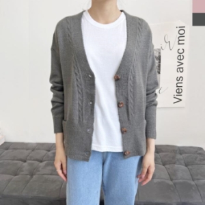 라일리 Rly 2L-UPP 1018 여자브이 포켓니트가디건 13528358