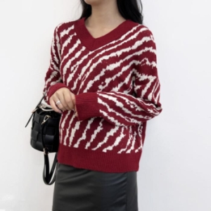 라일리 Rly 2L-UPP 1045 여자레드 얼룩 브이니트 13528703