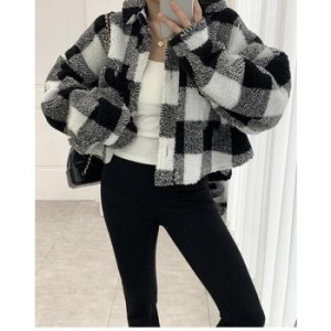 이쁜 체커 후리스 자켓 13252318