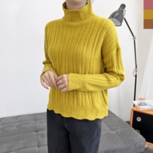 라일리 Rly 2L-UPP 1013 여자 물결라인 목폴라니트 13528368