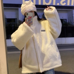 오노마 ONM 여성 겨울아우터 양털점퍼 뽀글이 여자 오버핏후리스 11102305A