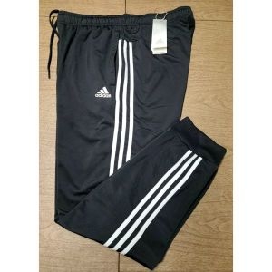 아디다스  남성 조거 팬츠 미디엄 블랙 3 스트라이프 트리코 운동 스포츠 RFID 블록 191533142043