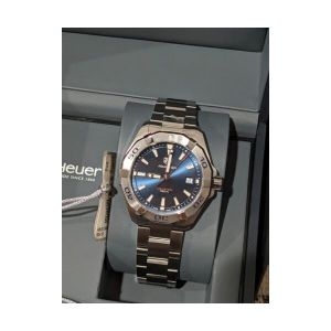 태그호이어 41mm Qtz 아쿠아레이서 WBD1112 블루 선버스트 다이얼 새제품 Never Worn TAG Heuer Aquar