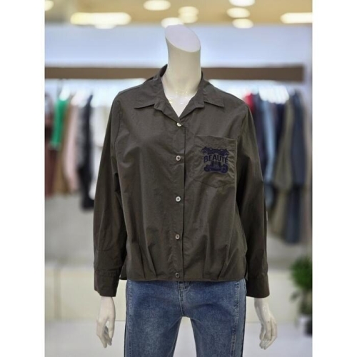 트리아나 셀러허브 아울렛 소고 세이브존07 소고 여성 포켓 자수 포인트 루즈핏 셔츠 AJ3BA09 셀러허브