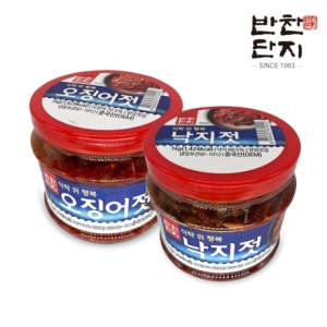 반찬단지  오징어젓1kg+낙지젓1kg 밑반찬종류 저녁메뉴 반찬가게