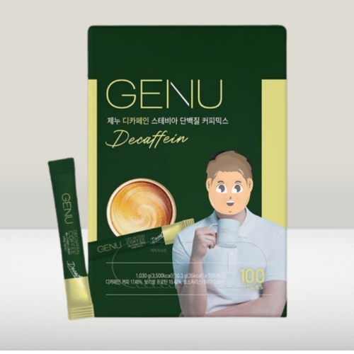 이노바인코리아  제누 디카페인 스테비아 단백질 커피믹스 100개입