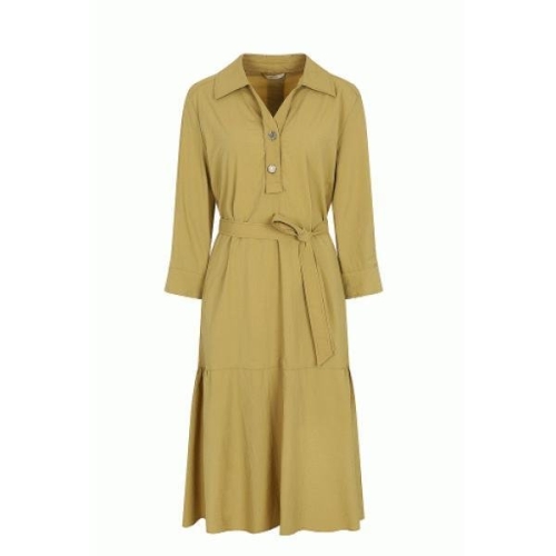 더아이잗 안양- 엔터 슬릿 칼라 백 버튼 원피스_IM5M0OP89SG