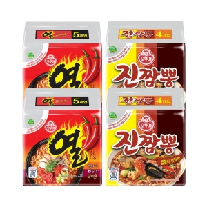 오뚜기  열라면10개 + 진짬뽕8개