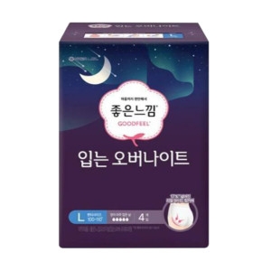 좋은느낌 입는 오버나이트 대형 4개