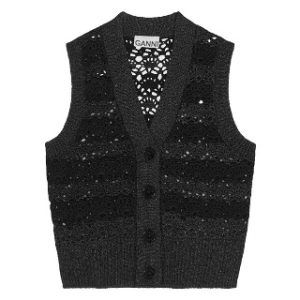 가니 여성 크로셰 버튼 베스트 K1821 099