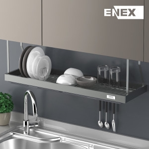 에넥스  스페셜 부착식식기건조대 씽크대선반 컵건조대