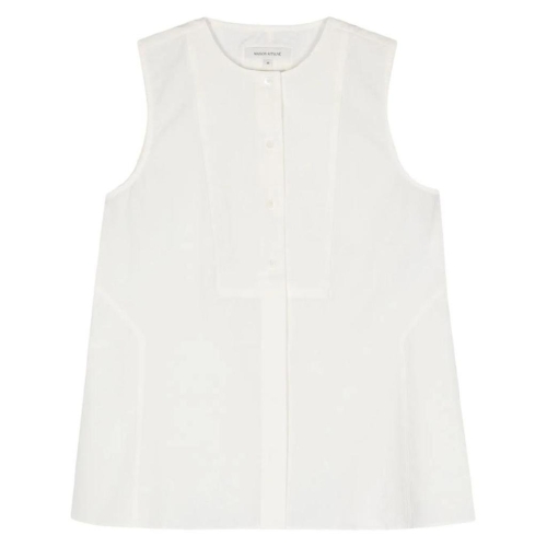 메종키츠네 크링클 민소매 셔츠 MW00403WC0033 T