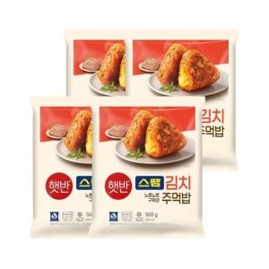 CJ제일제당  햇반 쿡반 스팸 김치주먹밥 500g