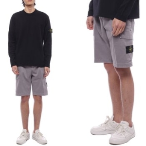 스톤아일랜드 코튼 카고 버뮤다 쇼츠_8015L1204 T