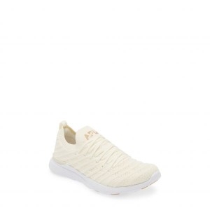 APL TechLoom 웨이브 브리드 러닝화 491243 Pristine / White / Gum 7.5_B