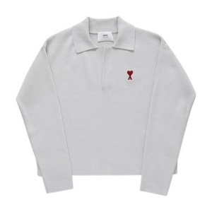아미 드 꾀흐 스몰 하트 로고 폴로 공용 니트_UPL346 KN0042 193