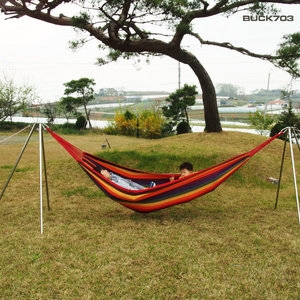 BUCK703 고급형 스텐 삼각 해먹스텐드 야외용 해먹거치대