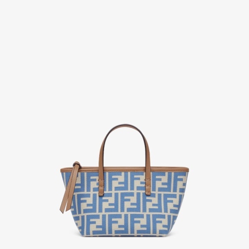 펜디 롤 미니 자카드 FF 가방 토트백_8BS096 AOVJ F1PIQ