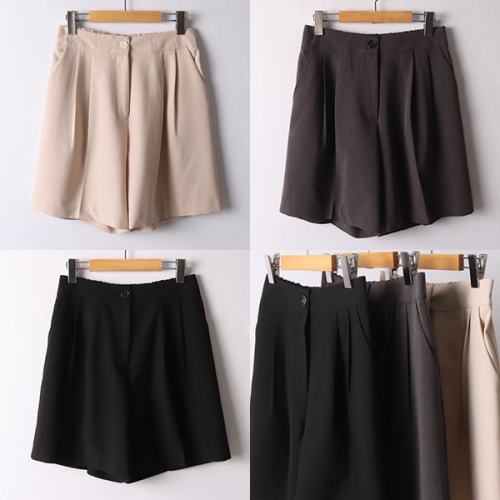 아이우먼 위쉬몰 LT 투핀턱뒷밴딩5부팬츠 I637H405 빅사이즈