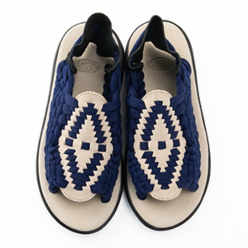 츄바스코 아즈텍 AZTEC 남성 핸드메이드 가죽 샌들 US8/26.0cm NAVY/SAND AZ160200
