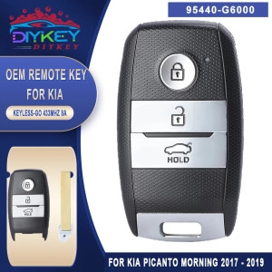 스마트  DIYKEY OEM PCB 키 리모컨 엔진 스타트 시동 버튼 엔트리 기아 모닝 2017 2018 2019 P/N 95440..