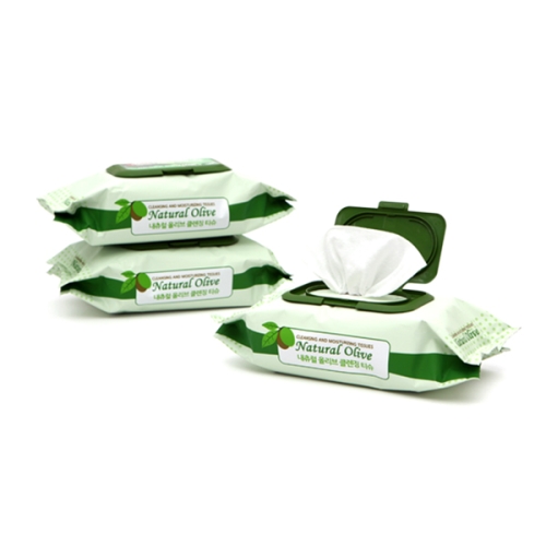 한가닉 드라마 매직 내츄럴 올리브 클렌징 티슈 120매