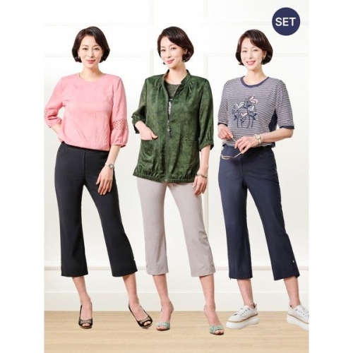 마담엘레강스 여성 해피 쿨 썸머 팬츠 3종
