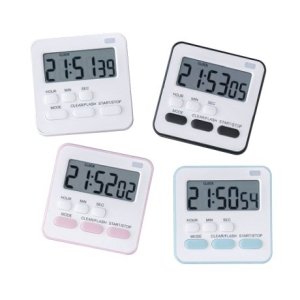 라온  LED 플래쉬 무음 주방 타이머 자석 쿠킹 스톱워치 요리 제과 제빵 베이킹 시계 공부 알람 타이머