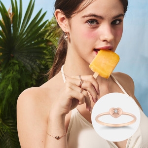 메트로시티 꾸오레 14K 로즈 반지 A241GR3037R_4A