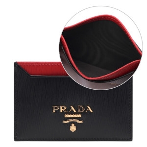 프라다 여성 비텔로 금장로고 카드지갑 1MC208 2B6Q F0TMH 23S