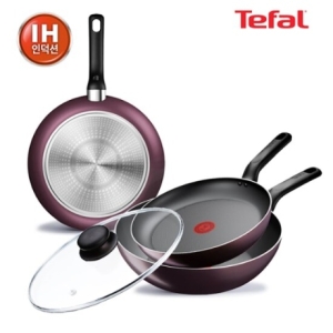 테팔  IH 티타늄 메를로 프라이팬 4종 (팬24,28+웍28+뚜껑)