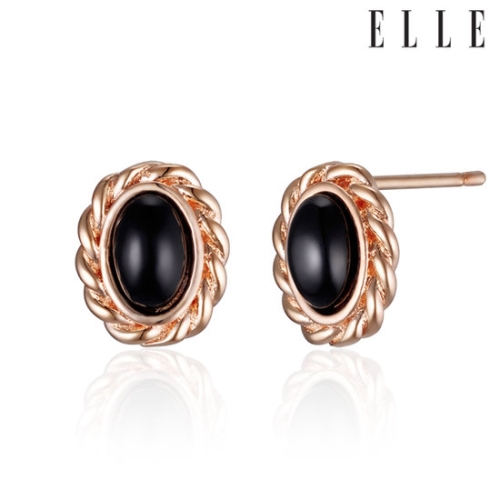 엘르쥬얼리  14K 엘라오벌오닉스귀걸이 gold filled ELGPEE499