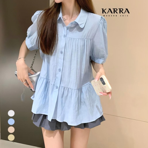 KARRA 77까지 퍼프루즈핏블라우스 A4M0445 트렌디 감성의 스마트한 쇼핑공간