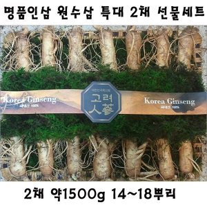 금산수삼시장  인삼선물세트 원수삼특대 2채 선물세트