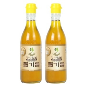 장수텃밭 중국산 들기름 350ml