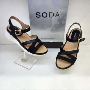 소다 FLD416 LS35 SODA 여성 샌들 여성 정장 패션 발편한 스트렙 샌들