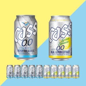 오비맥주 카스 제로 0.0 355ml 6개 + 제로 레몬 스퀴즈 330ml 6개