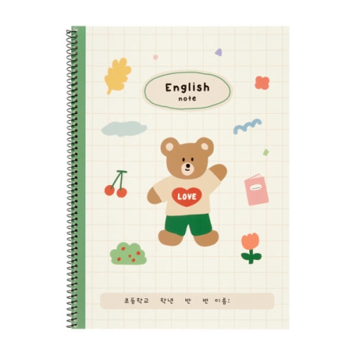 아트박스  러브베어 영어노트
