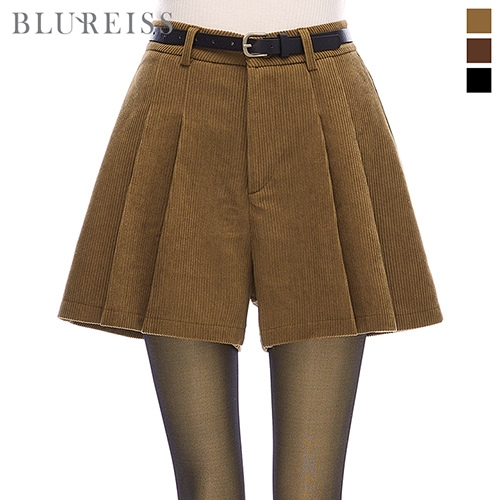 블루레이스 핀턱주름코듀로이3부팬츠_BI3F3PT7171