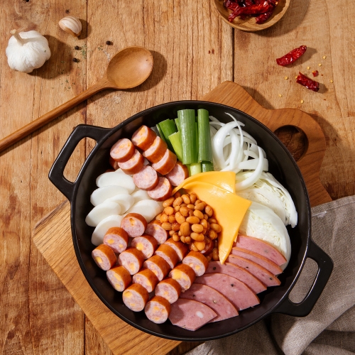 쟌슨빌  오리지널 부대찌개 500g 2팩 + 더진한 부대찌개 500g 2팩 부대찌개 2종 500g 2팩 4팩 오리지널 더진한