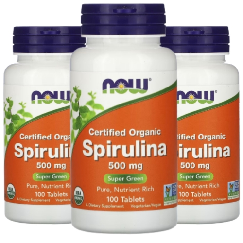 나우푸드 유기농 스피루리나 500mg 100캡슐