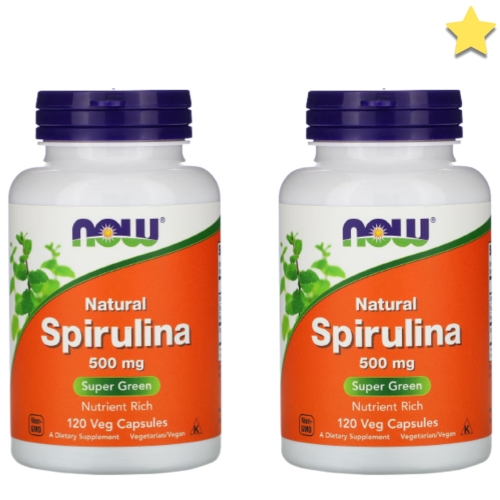 나우푸드 유기농 스피루리나 500mg 120캡슐