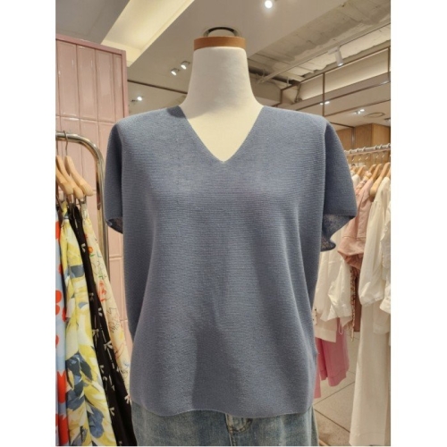 매긴 브이넼 니트티셔츠 MGM4D7KT0199