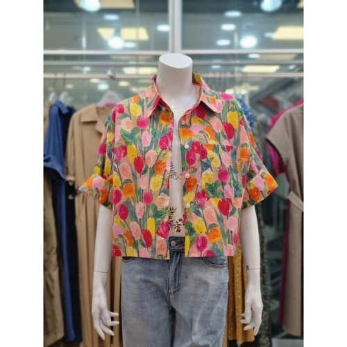 영우 해리앤 해리앤 플라워 자수 블라우스 YPSP2622 15074598 레드 Free