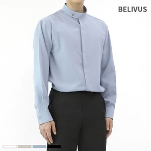 빌리버스 남성 셔츠 BAX157 버튼 헨리넥 긴팔 셔츠 WBEF40F