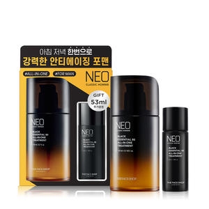 더페이스샵 네오 클래식 옴므 블랙 에센셜 80 올인원 트리트먼트 110ml