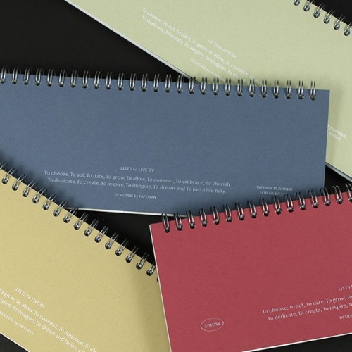 페이퍼리안  리스트 투 리브바이 쓰리로우 위클리 스케줄러