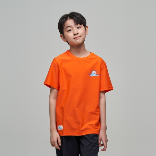 내셔널지오그래픽 키즈 K242URG710 데일리 워터 반팔티-1 ORANGE